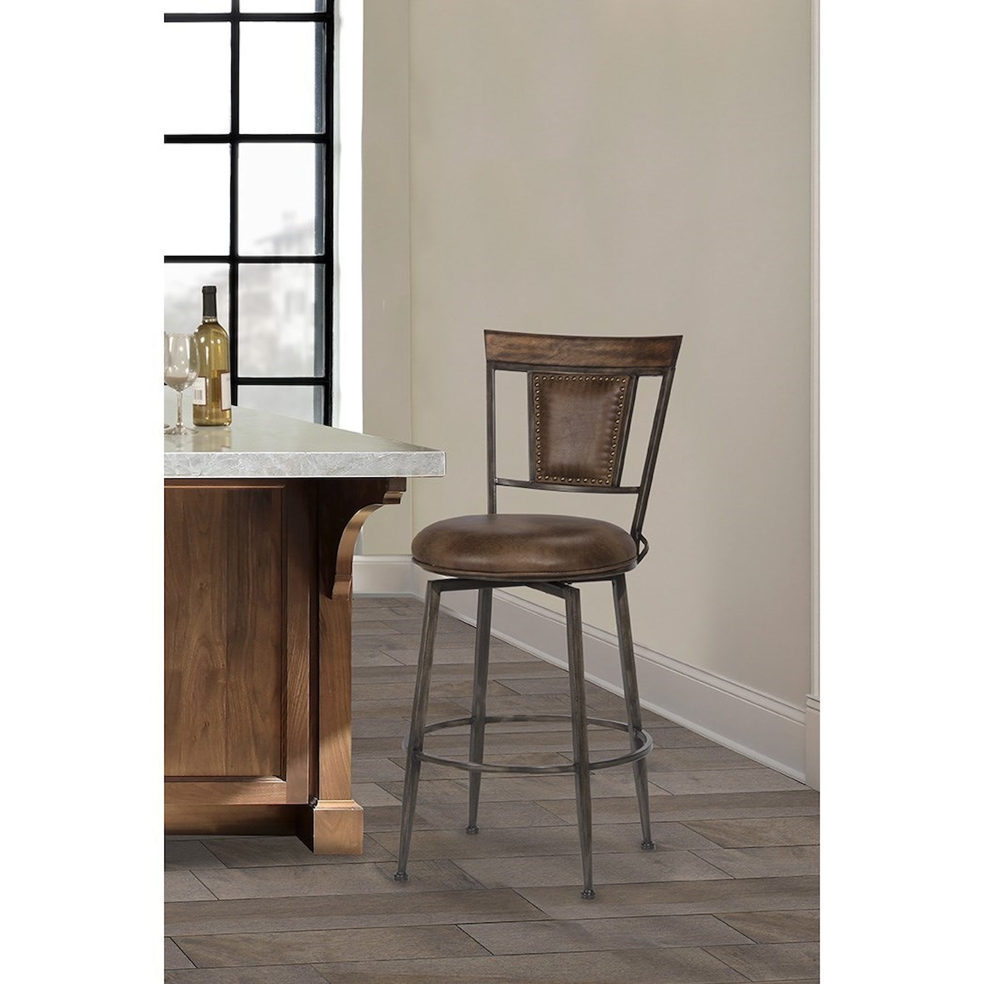Hillsdale Danforth Commercial Grade Stools 000026911950 Rustic